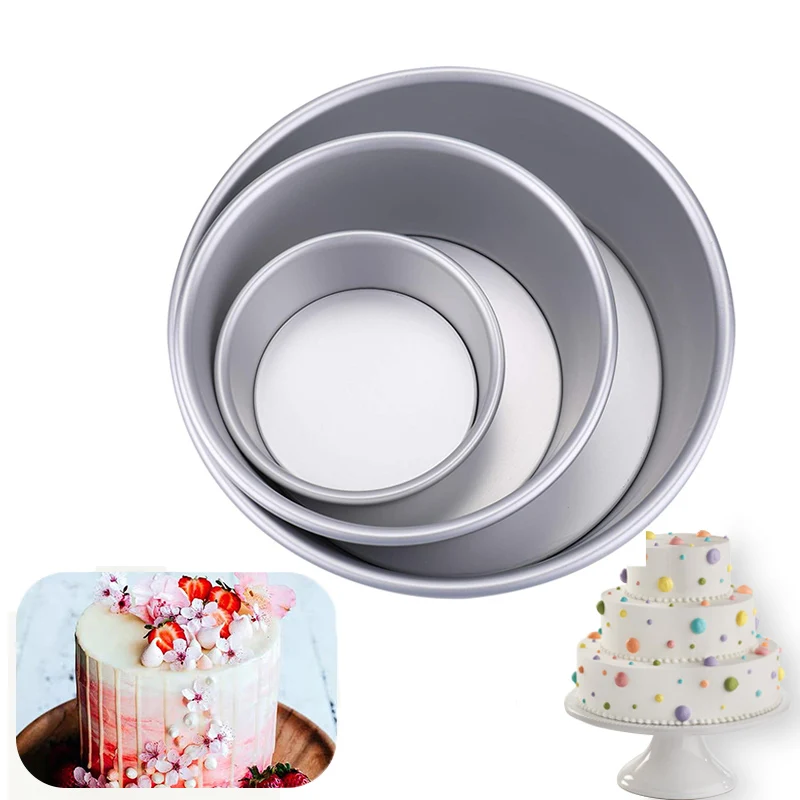 Paella Pan Steel - 4/6/8/10/12inch Tiered Round Cake Mold Removable