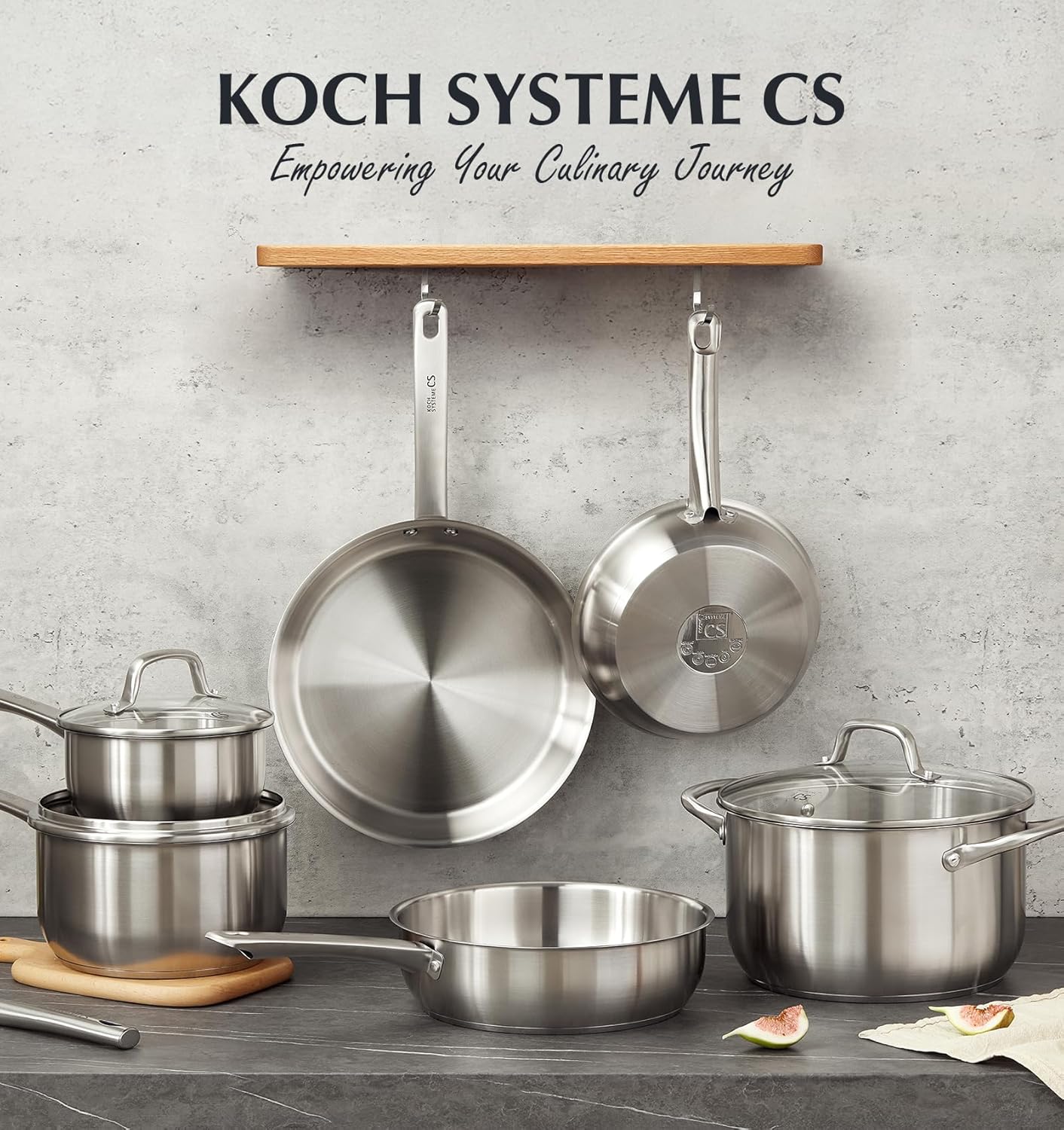 Paella Pan Steel - KOCH SYSTEME CS 10 Piece Stainless