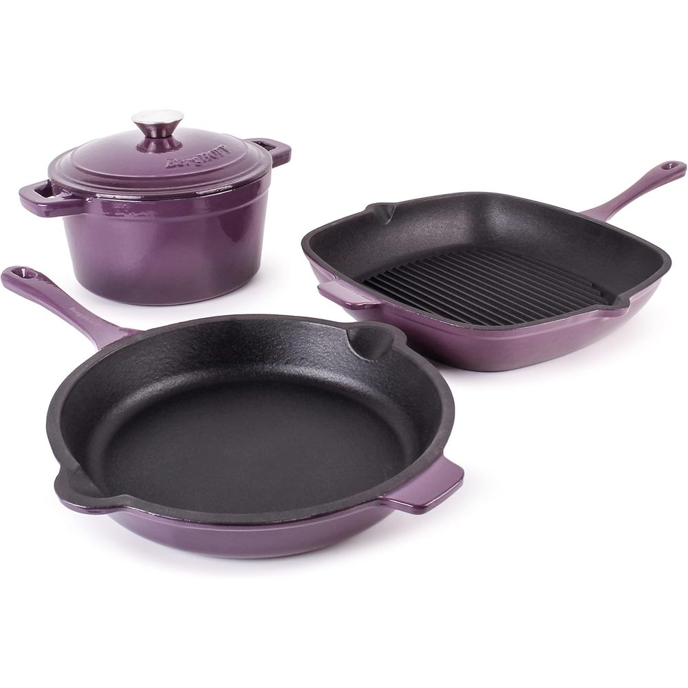 Dutch Oven Enamel - 11 Grill Pan, 10 Fry Pan,