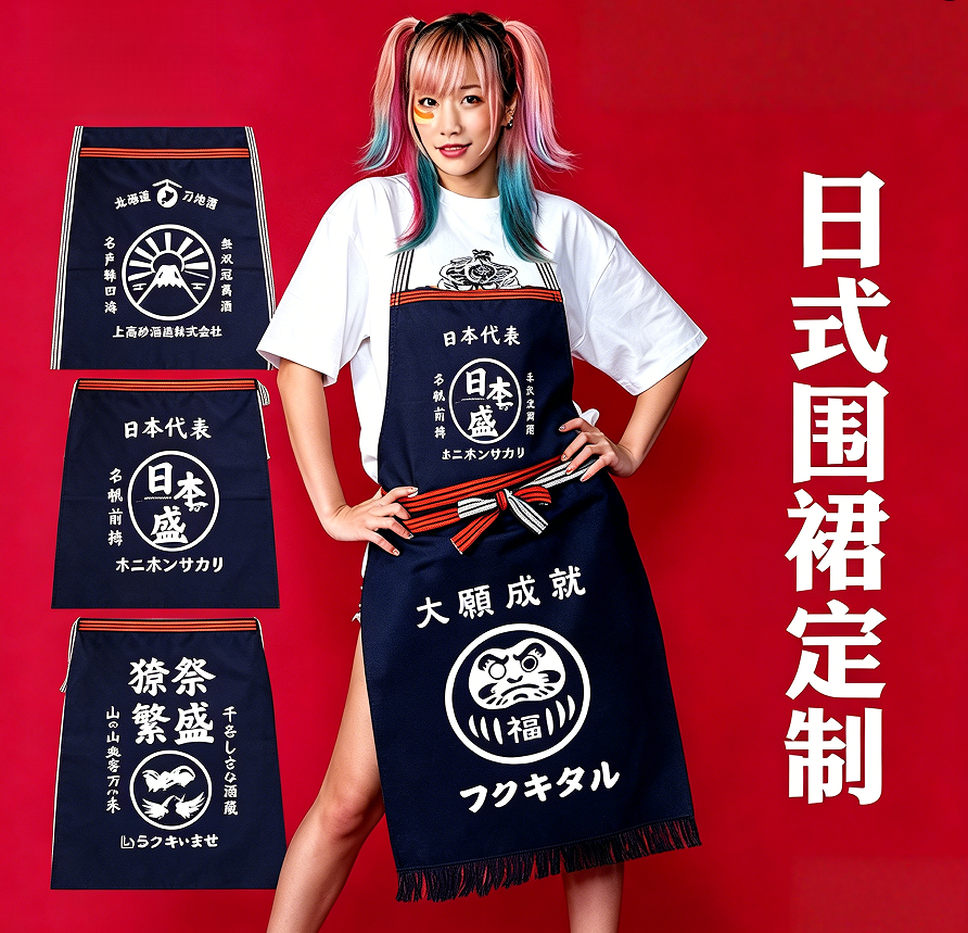 Japanese Style Waist Apron Can - đánh giá và giá Home Cooking Japanese