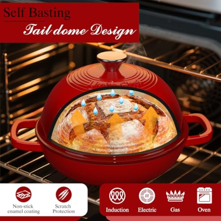 Enamelled Cast Iron Dutch Oven - đánh giá và giá Dutch Oven Enamel
