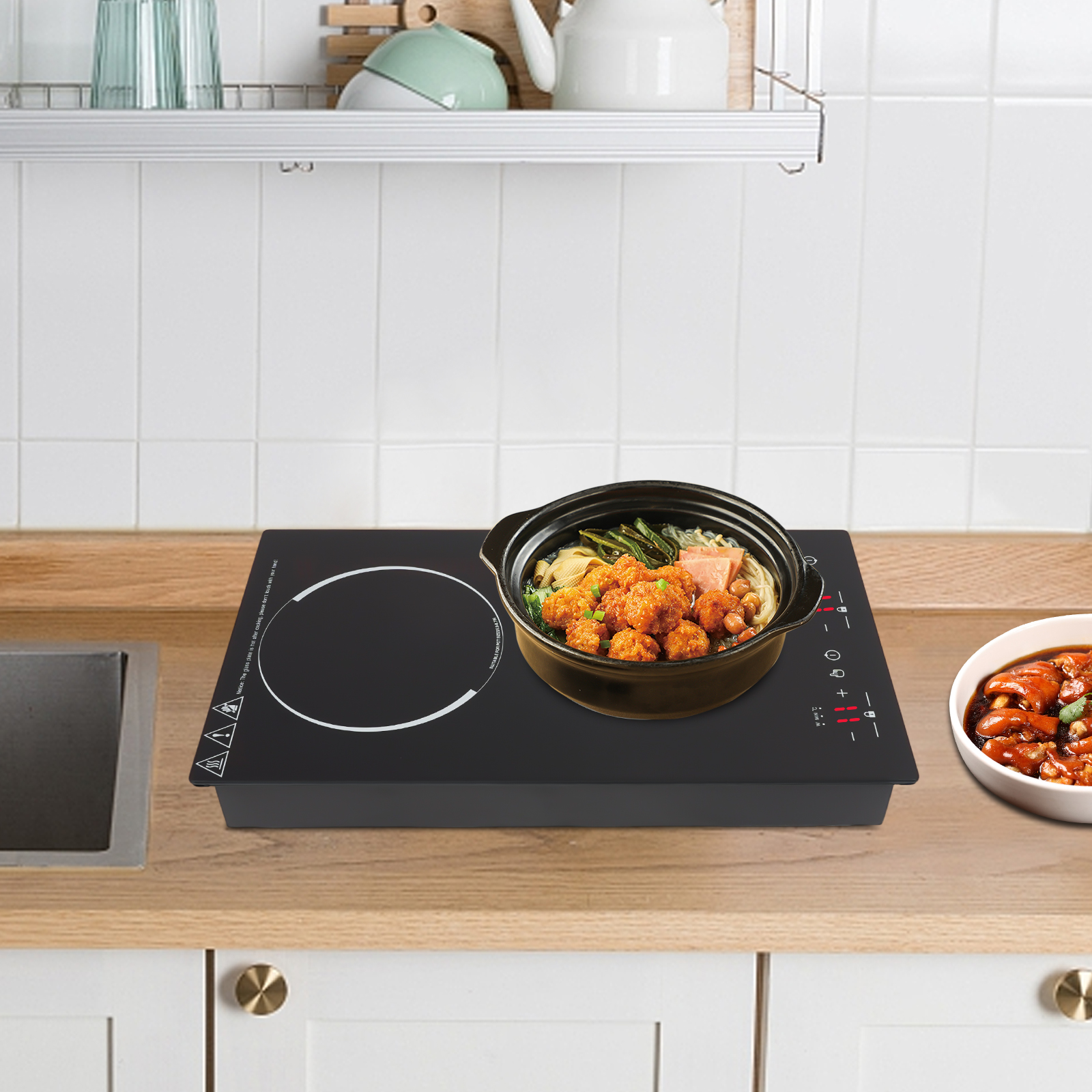 Black Microcrystalline Double  - đánh giá và giá Hot Pot Portable Dual