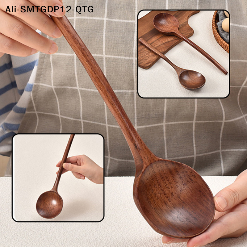 Long Handle Ramen Wooden Spoon - đánh giá và giá Home Cooking Japanese