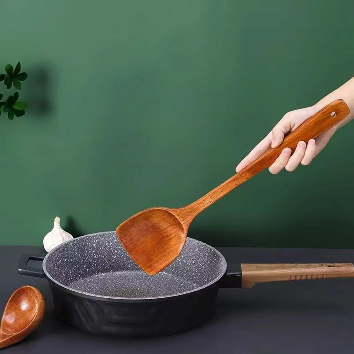 1pcs Home Spatula Wooden Spatu - đánh giá và giá Home Cooking Supplies