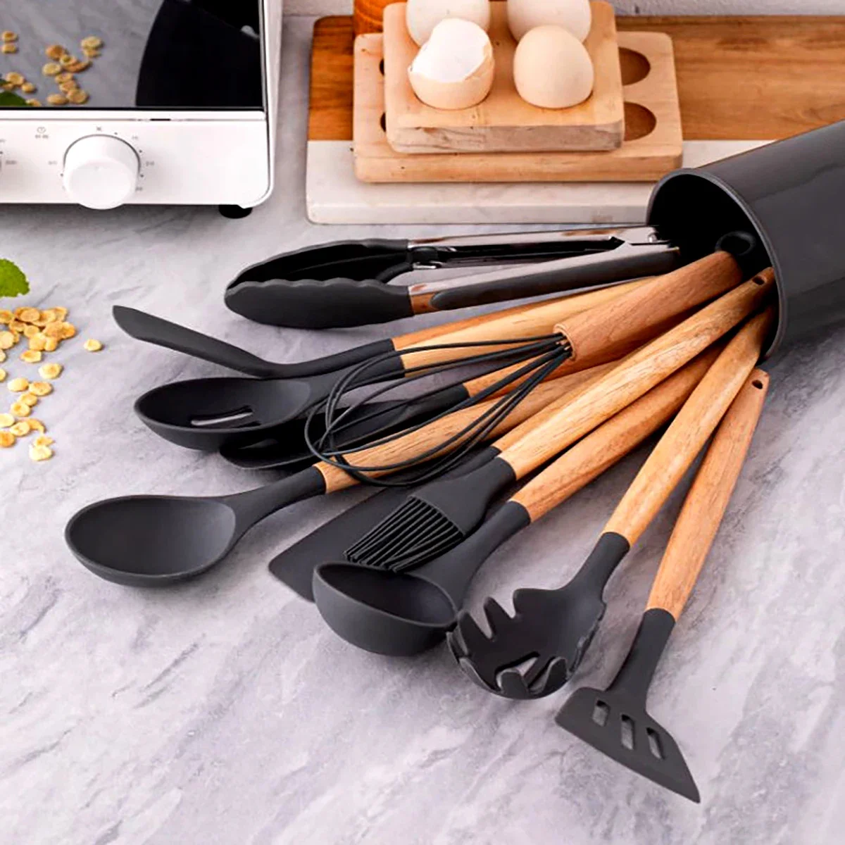 12Pcs Silicone Utensils Set No - đánh giá và giá Home Cooking Supplies
