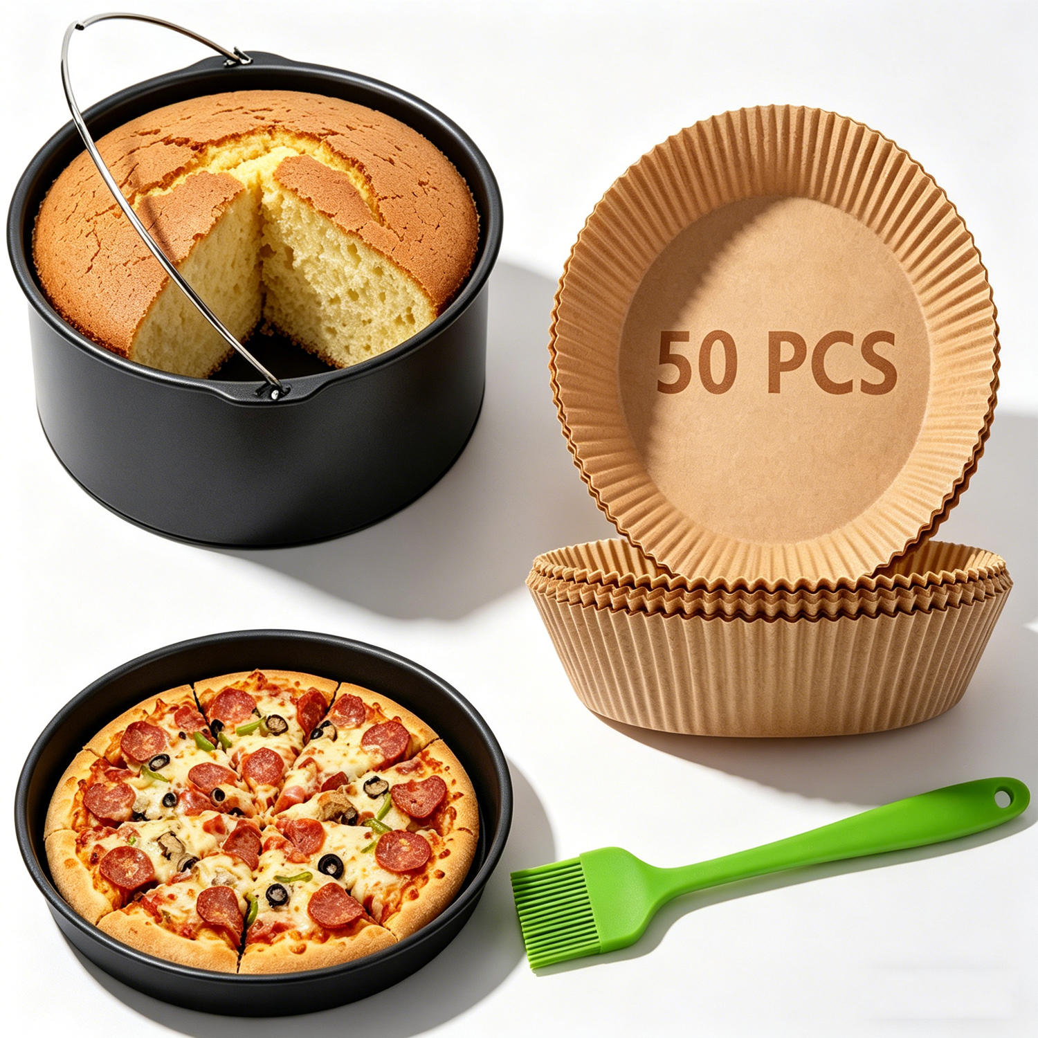 7 Inch Air Fryer Accessories S - đánh giá và giá Paella Pan Steel