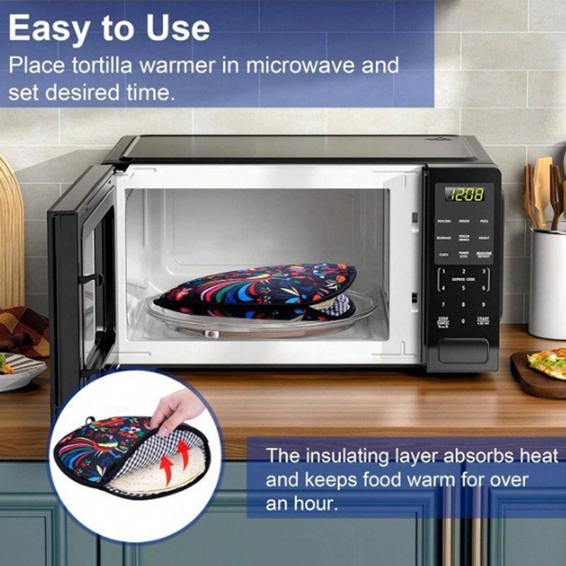 Microwave-Safe Tortilla Warmer - đánh giá và giá Tortilla Warmer Cloth