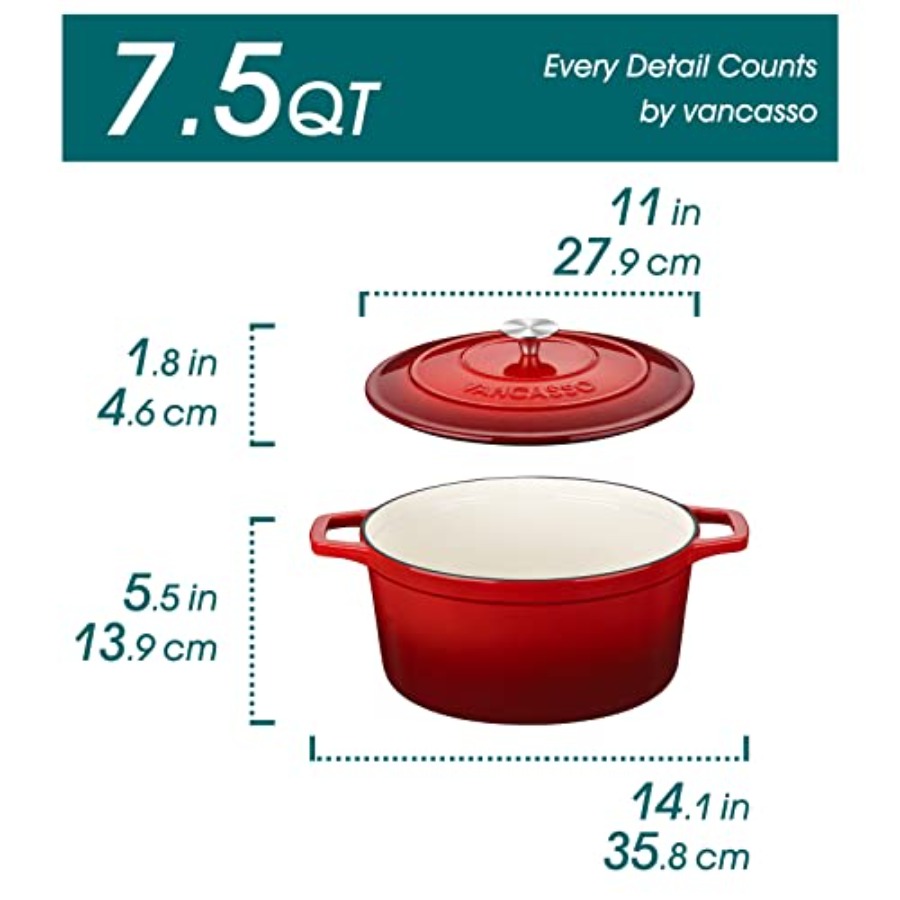 Enameled Cast Iron Dutch Oven, - đánh giá và giá Dutch Oven Enamel