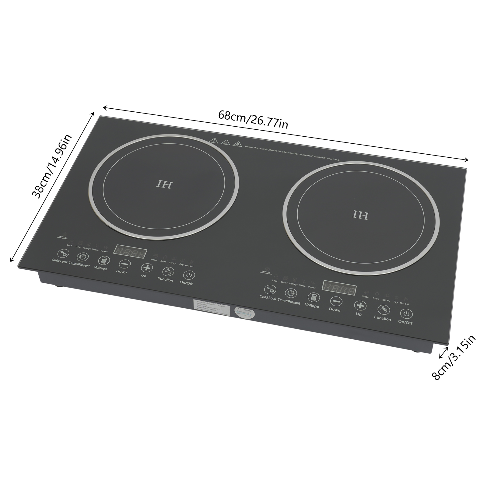 Portable Double Induction Cook - đánh giá và giá Hot Pot Portable Dual