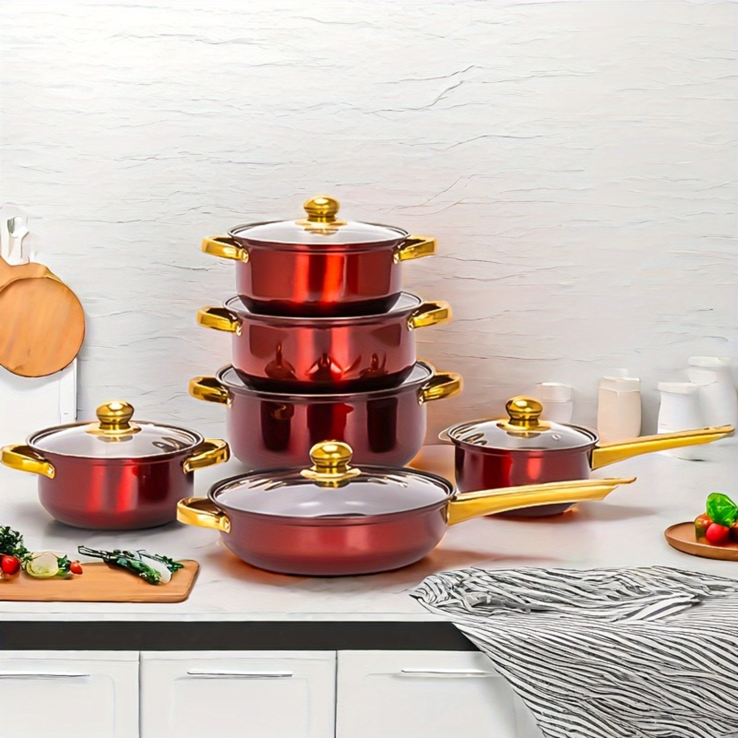 12pcs Stainless Steel Kitchenw - đánh giá và giá Paella Pan Steel