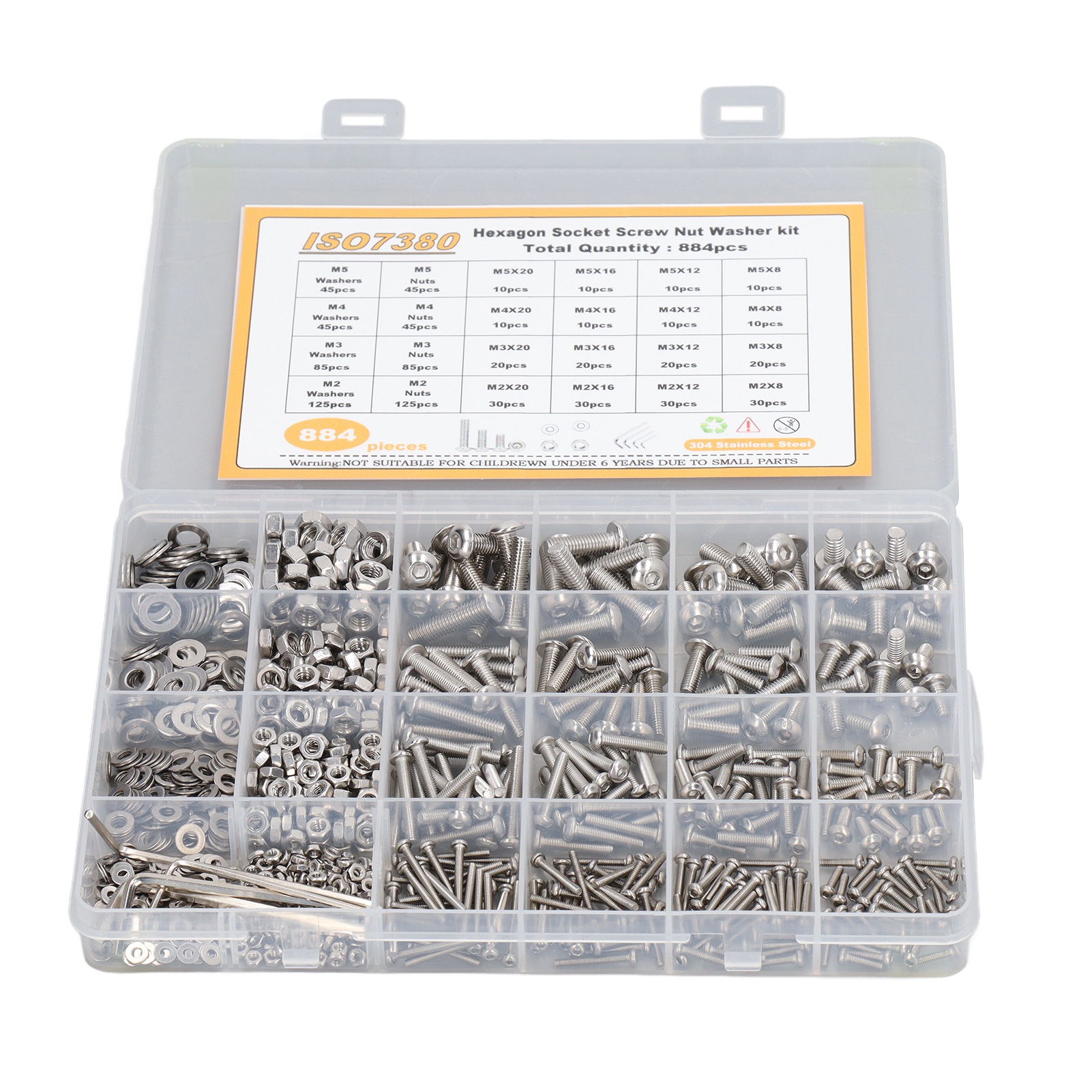 884 Pcs Stainless Steel Screw  - đánh giá và giá Paella Pan Steel