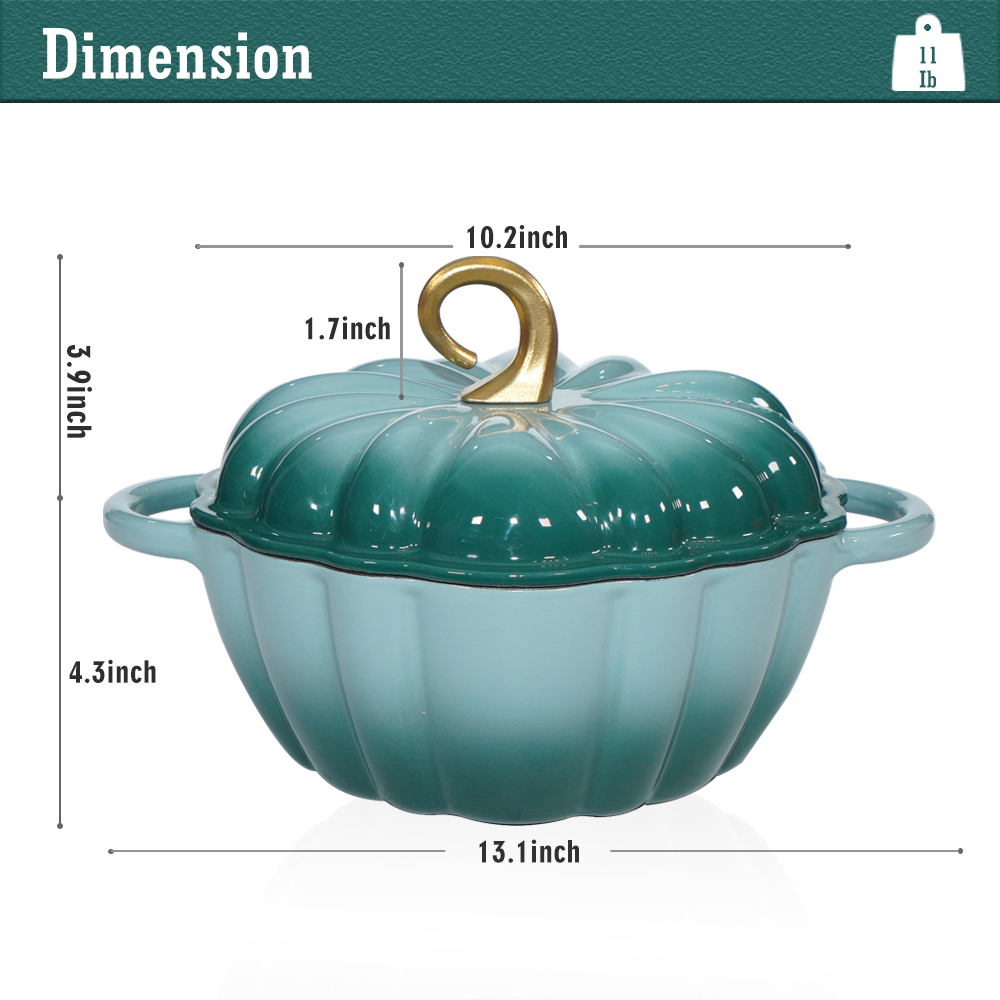 Pumpkin Dutch Oven 4.5 QT With - đánh giá và giá Dutch Oven Enamel
