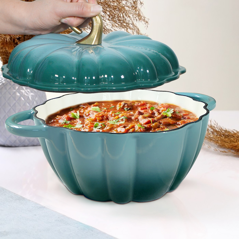 Pumpkin Dutch Oven 4.5 QT With - đánh giá và giá Dutch Oven Enamel