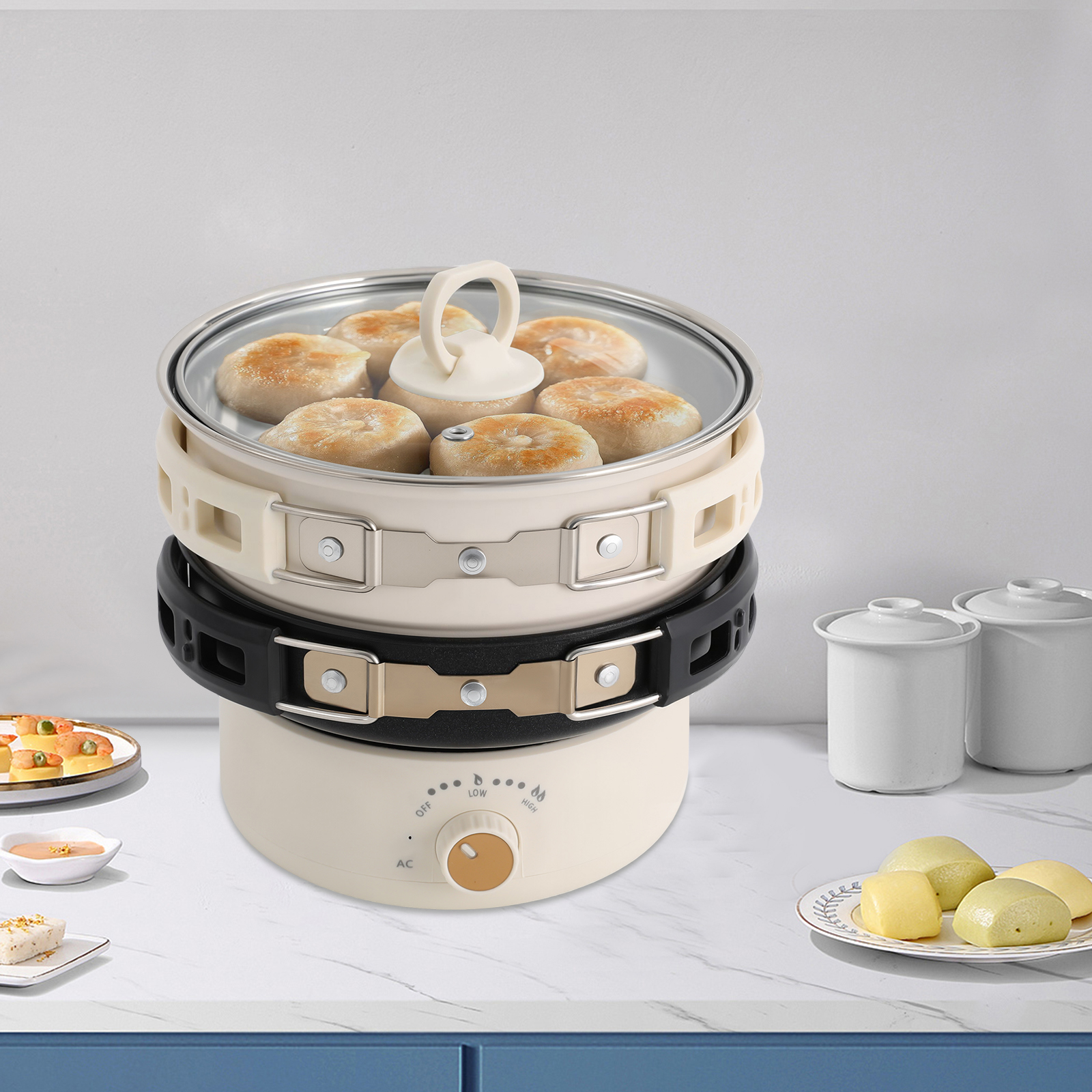 Portable Electric Hot Pot 500W - đánh giá và giá Hot Pot Portable Dual