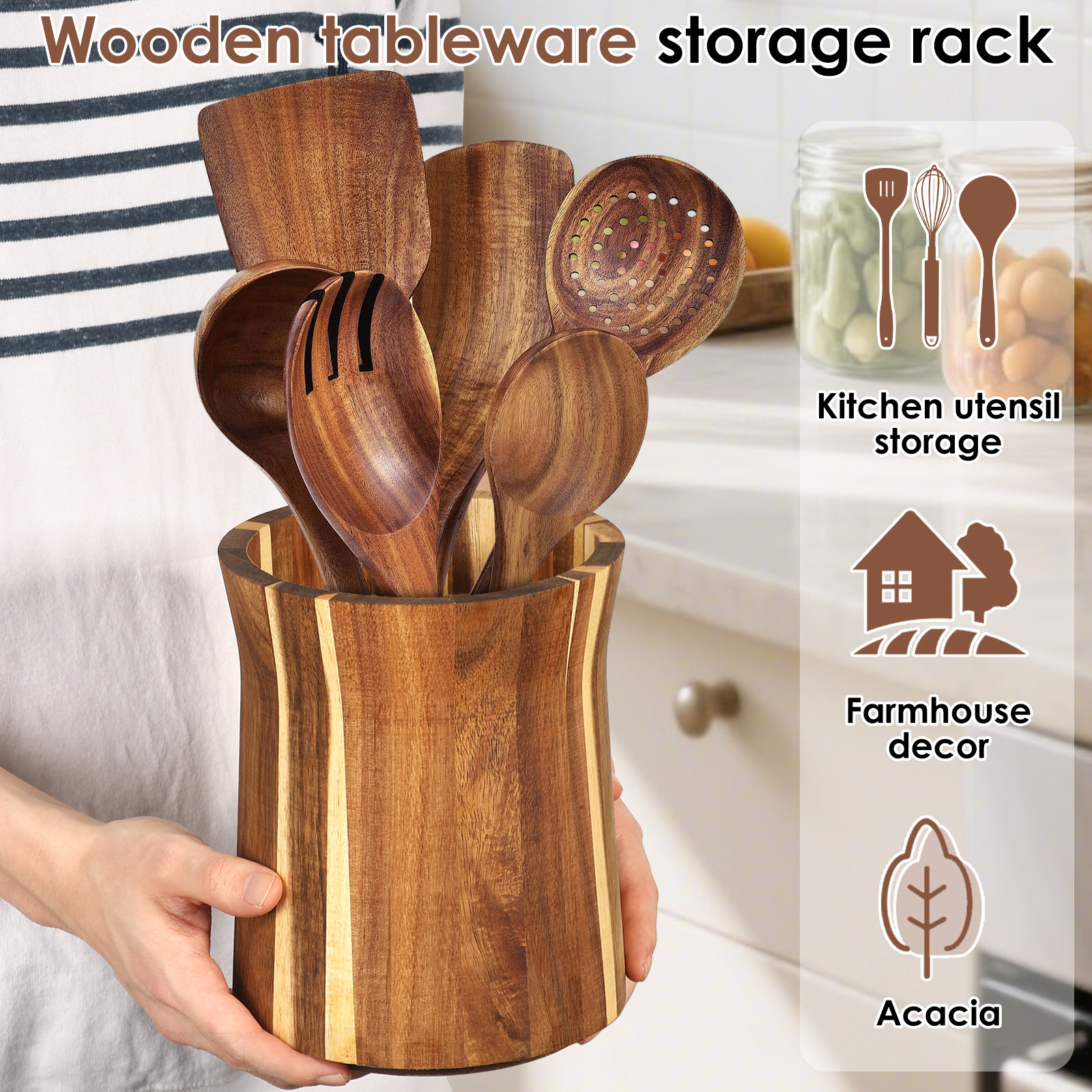 360° Rotating Utensil Holder W - đánh giá và giá Home Cooking Supplies