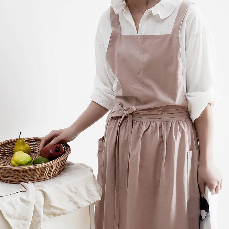 Women Cotton Linen Bib Apron J - đánh giá và giá Home Cooking Japanese