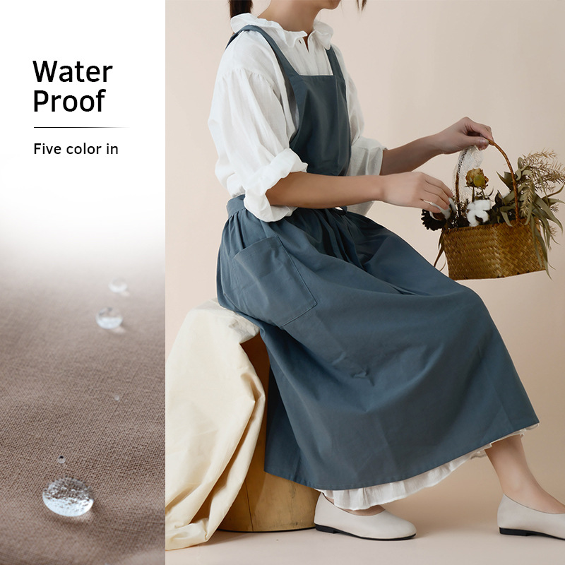 Women Cotton Linen Bib Apron J - đánh giá và giá Home Cooking Japanese