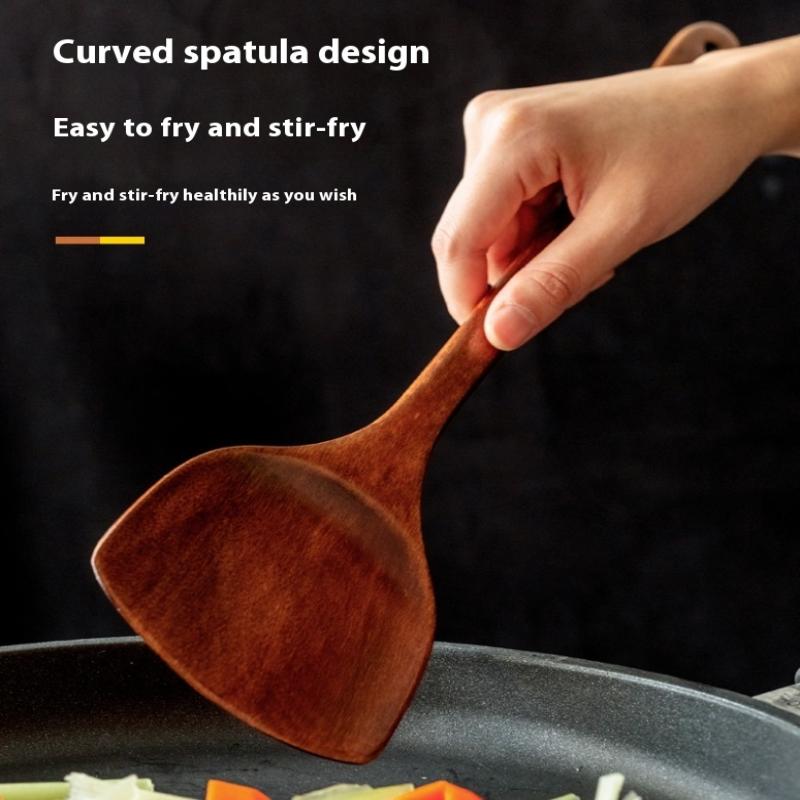 Wooden Spatula Long Handle Hea - đánh giá và giá Home Cooking Supplies