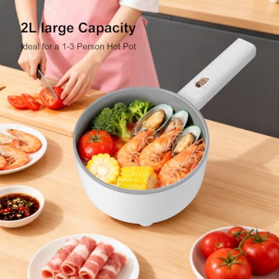 Electric Hot Pot 2L 700W Porta - đánh giá và giá Hot Pot Portable Dual
