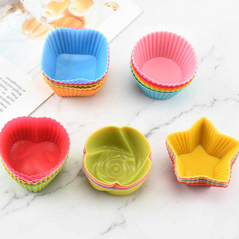 7pcs/lot Silicone Cake Cup Rou - đánh giá và giá Home Cooking Supplies