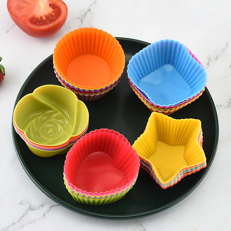 7pcs/lot Silicone Cake Cup Rou - đánh giá và giá Home Cooking Supplies