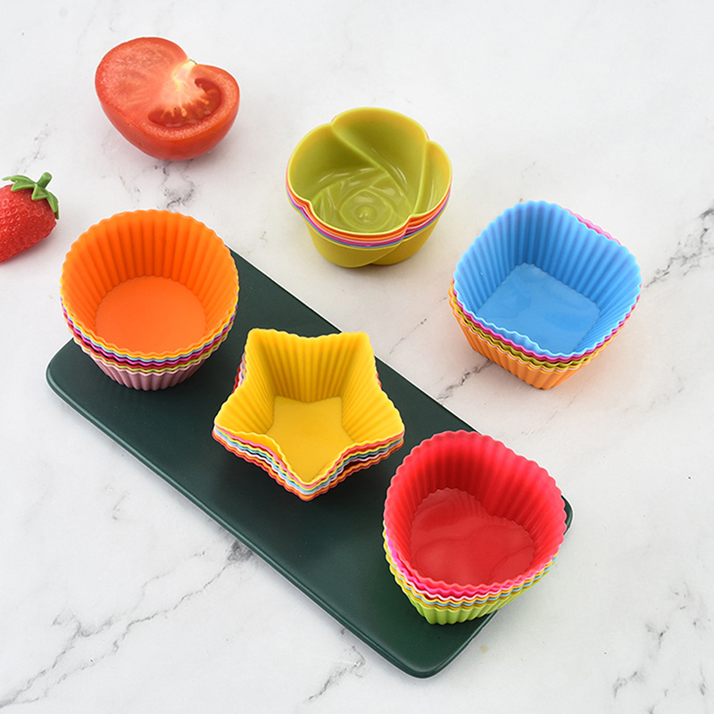 7pcs/lot Silicone Cake Cup Rou - đánh giá và giá Home Cooking Supplies