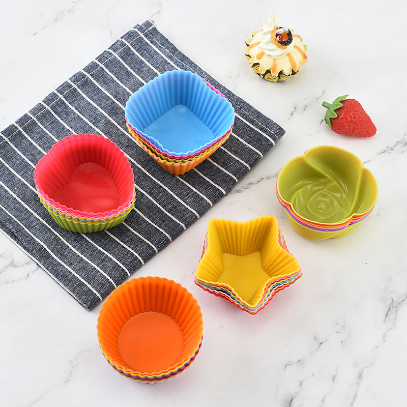 7pcs/lot Silicone Cake Cup Rou - đánh giá và giá Home Cooking Supplies