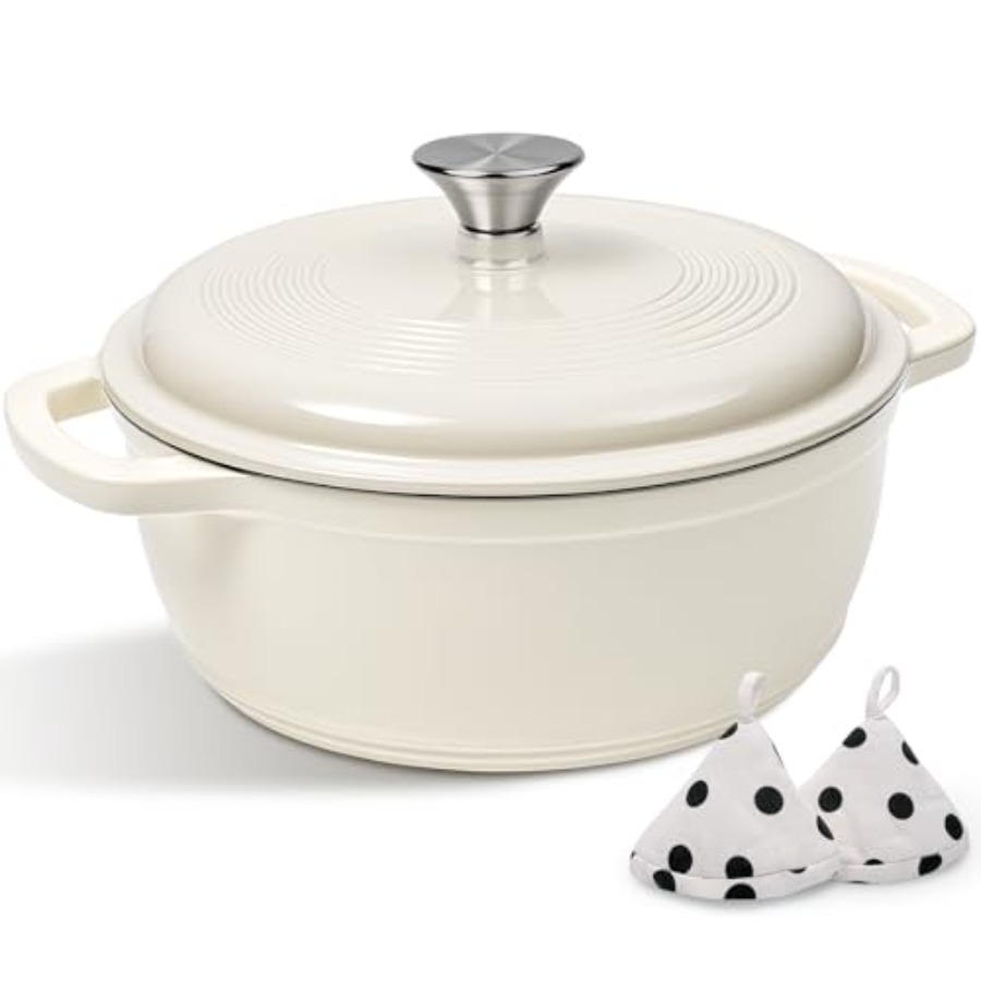 Enameled Cast Iron Dutch Oven  - đánh giá và giá Dutch Oven Enamel