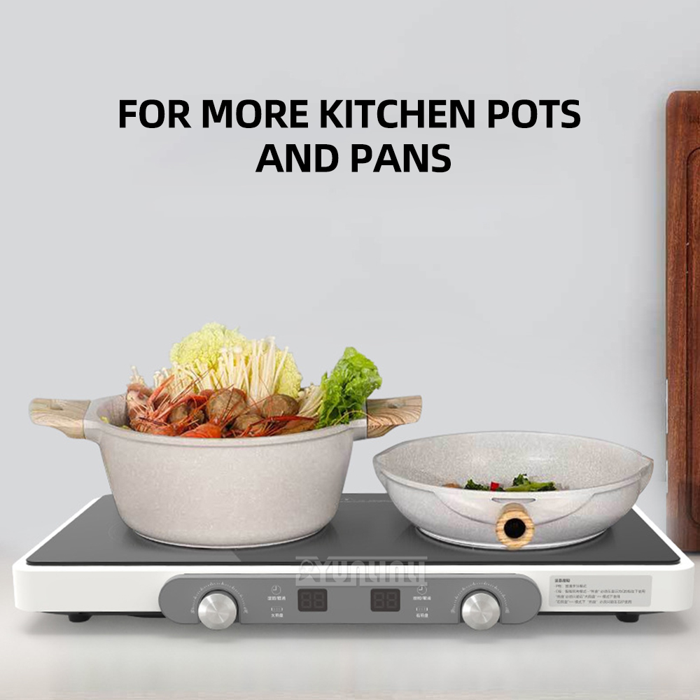Double Induction Cooker Kitche - đánh giá và giá Hot Pot Portable Dual