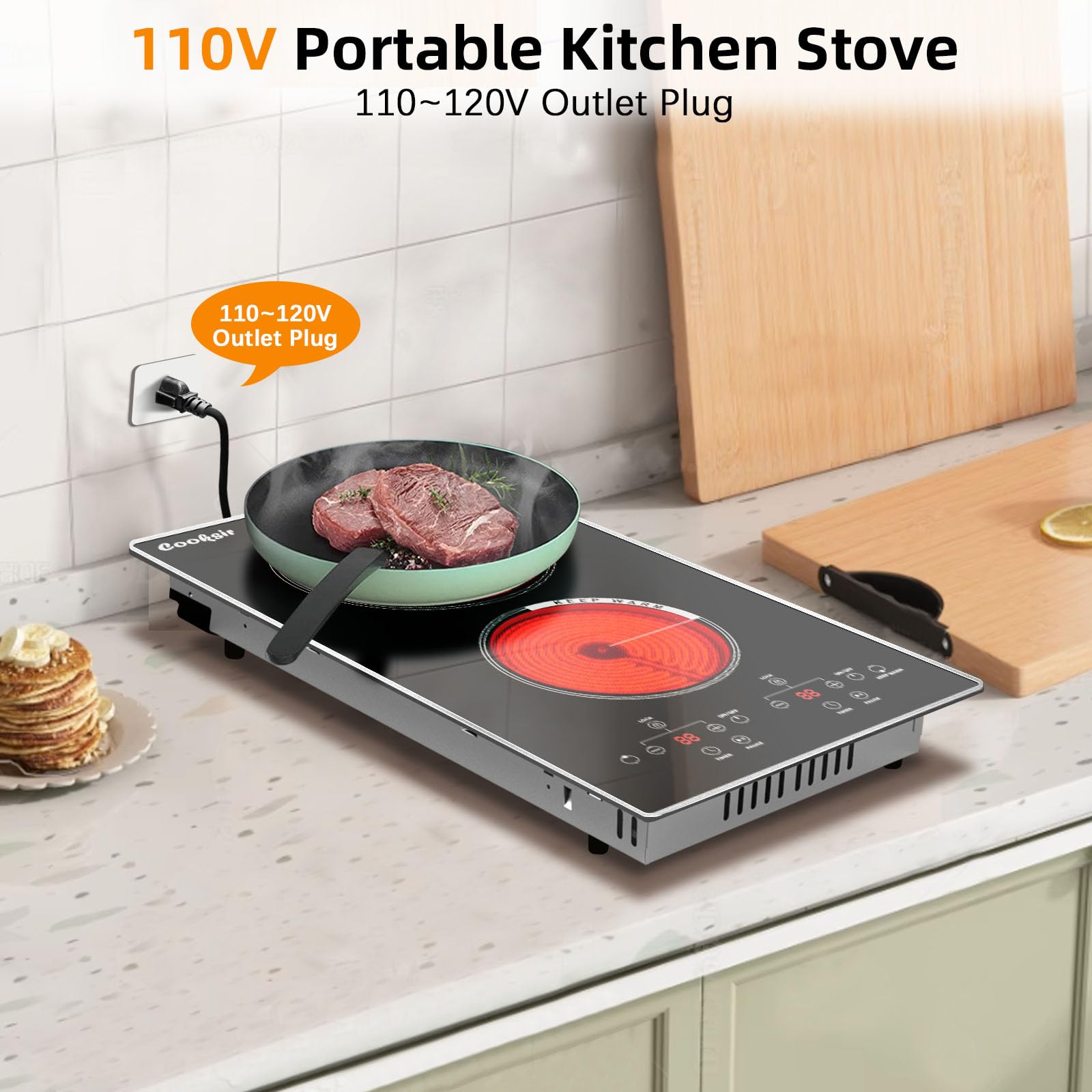 Cooksir 12 Inch 2 Burner Porta - đánh giá và giá Hot Pot Portable Dual