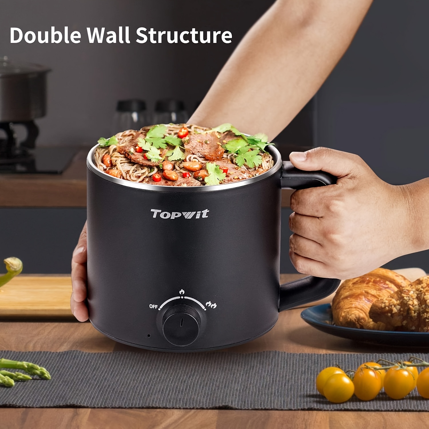 Electric Hot Pot, 50.72oz Port - đánh giá và giá Hot Pot Portable Dual