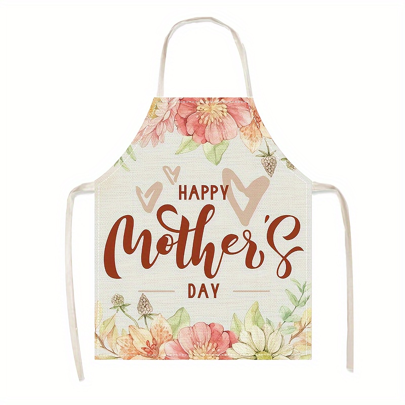 Linen Apron Happy Mothers Day  - đánh giá và giá Mom'S Home Cooking